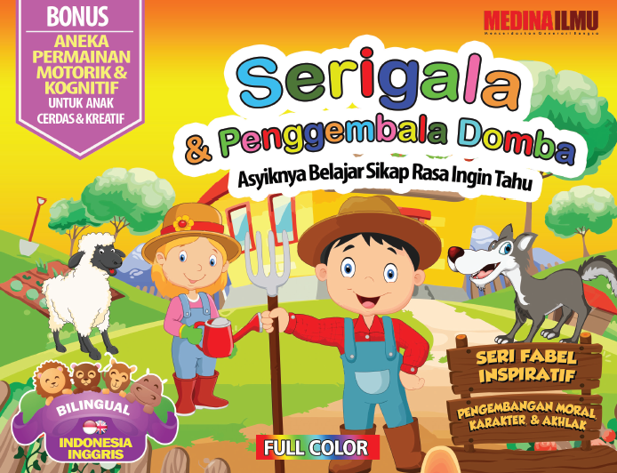 Seri Fabel Inspiratif Serigala dan Penggembala Domba