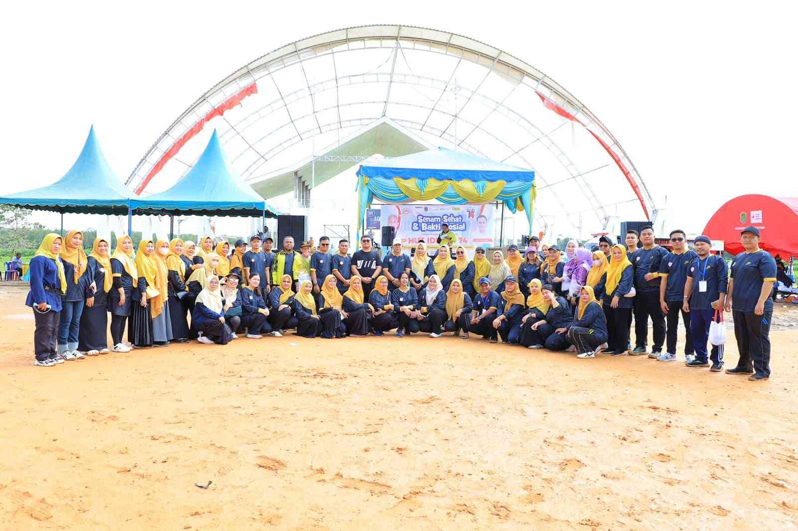 Pjs. Bupati Hadiri Kegiatan Bakti Sosial dan Senam Sehat HUT IDI Ke-74